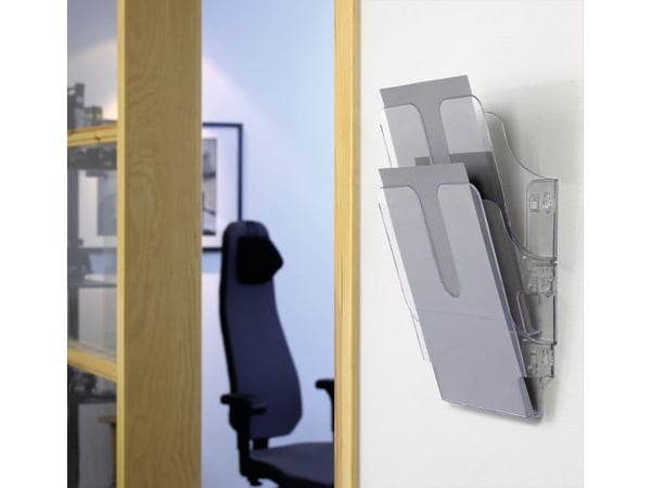 Durable FLEXIPLUS, 2 hyllyä, Läpinäkyvä, A4, 360 mm, 100 mm, 247 mm