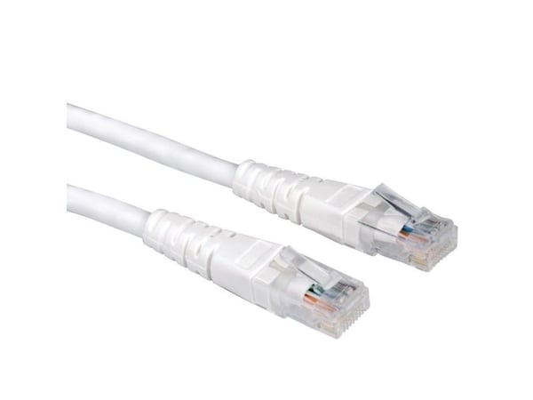 Verdi UTP Patch Cord, Cat.6, hvit 10 m, Hvid, 100 ohm (O), 1 cm