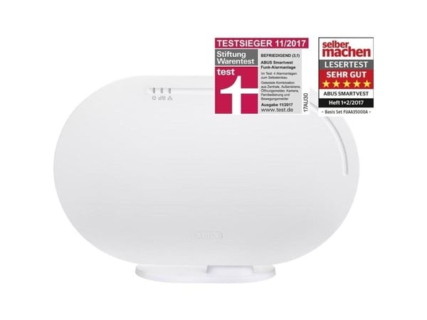 ABUS FUAA35010A, Hvit, Akrylonitril-butadien-styren (ABS), CE, Android, iOS, E-mail, 90 dB