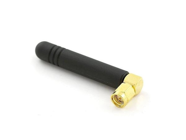 ALLNET ALL-ANT24-OMNI-RSMA-Stummel, 2 dBi, 2.4 GHz, Ympyräsäteilyantenni, RP-SMA, Musta, Sisätila