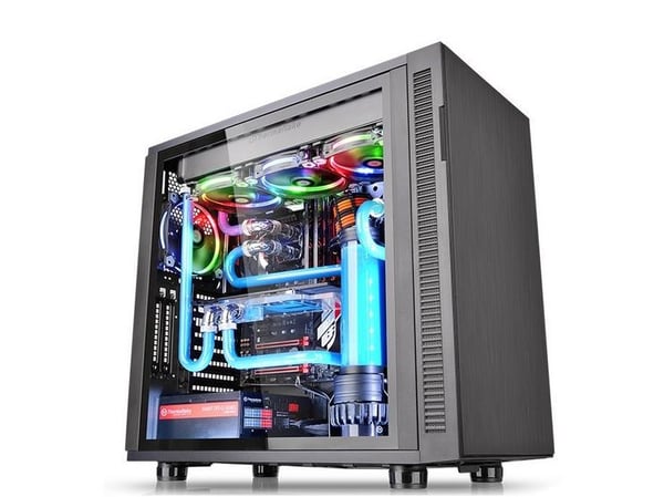 Thermaltake Suppressor F31 - Tempered Glass Edition - tower - ATX - sidepanel med vindu - ingen strømforsyning (PS/2) - svart - USB/lyd