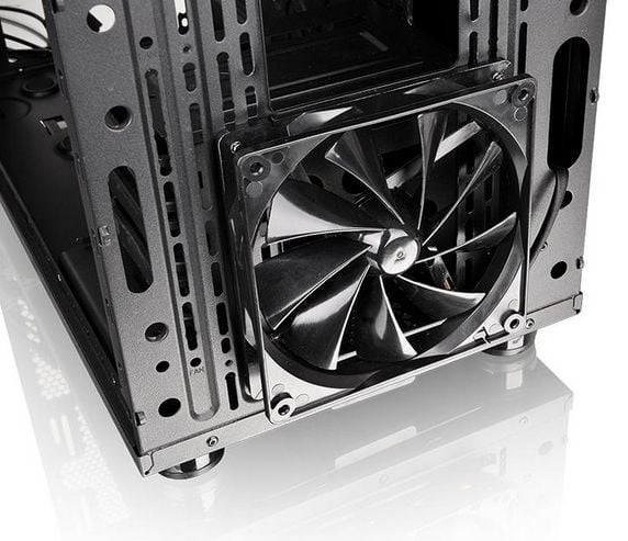 Thermaltake Suppressor F31 - Tempered Glass Edition - tower - ATX - sidepanel med vindu - ingen strømforsyning (PS/2) - svart - USB/lyd