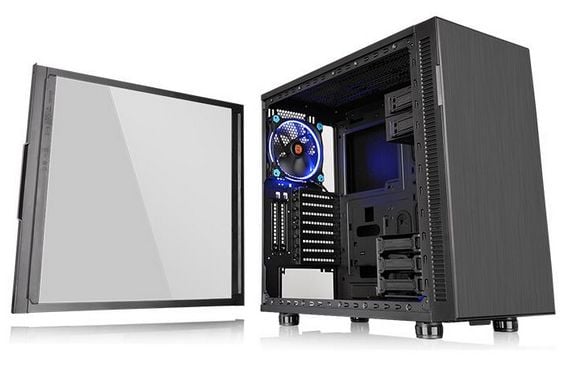 Thermaltake Suppressor F31 - Tempered Glass Edition - tower - ATX - sidepanel med vindu - ingen strømforsyning (PS/2) - svart - USB/lyd