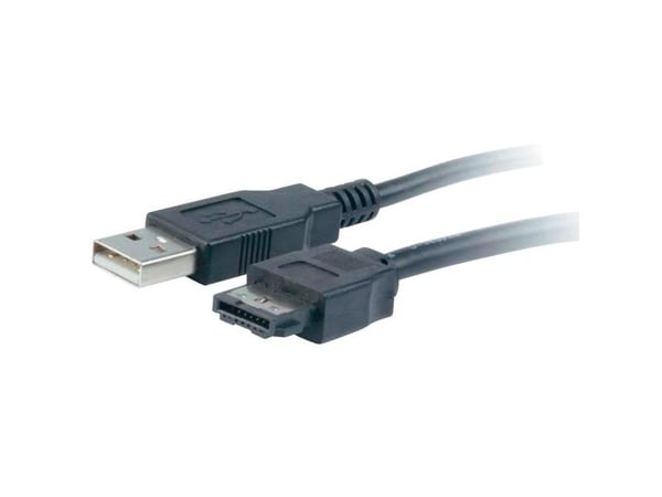 Akasa - eSATA-kabel - Serial ATA 150/300/600 - eSATA, USB (kun strøm) til SATA-kombo (hunn) - svart