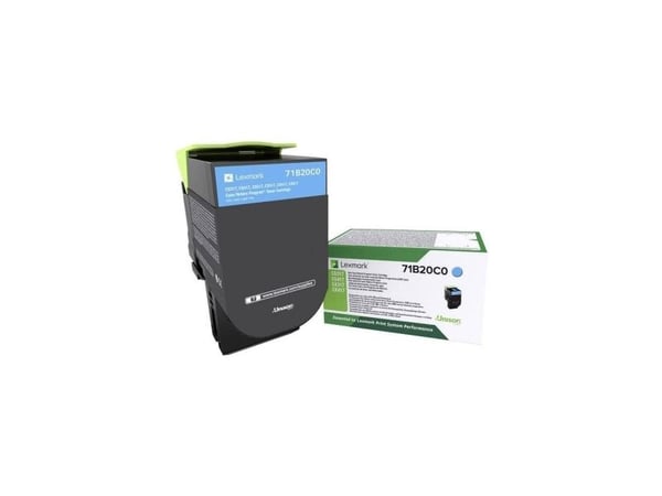 Lexmark 71B20C0, 2300 sivua, Syaani, 1 kpl