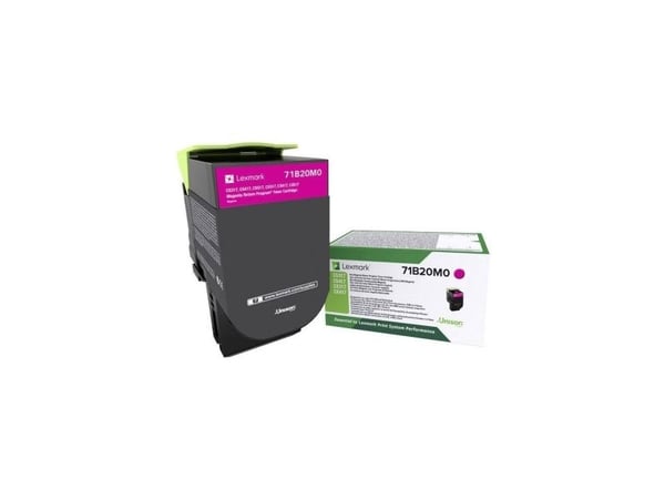 Lexmark 71B20M0, 2300 sivua, Magenta, 1 kpl