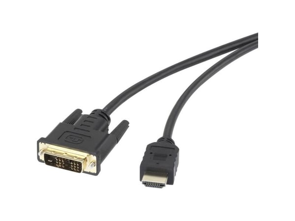 Renkforce RF-4212216, 1,8 m, HDMI-tyyppi A (vakio), DVI-D, Uros, Uros, Suora