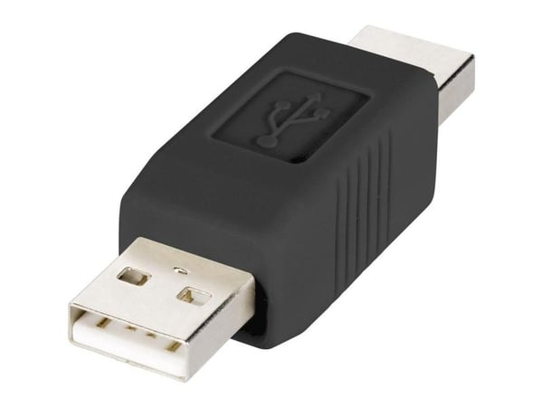 Renkforce RF-4079673, USB Type A, USB Type A, Musta