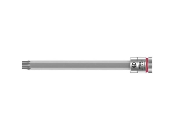 Wera 05003372001, Stikkontakt, 1/4", 1 hoder, T40, Kromvanadiumstål, Kromfarget