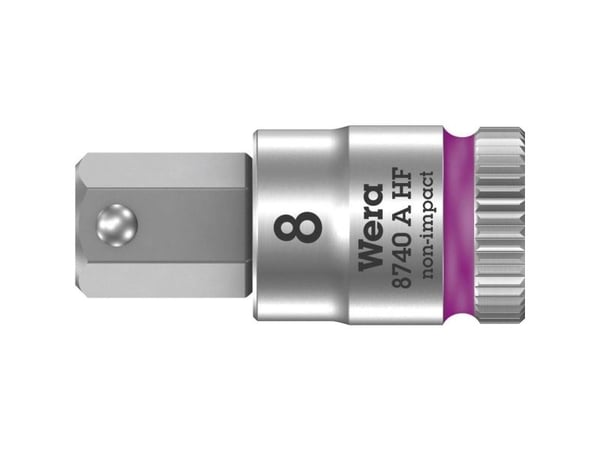 Wera 05003339001, Stikkontakt, 1/4", Metrisk, 1 hoder, 8 mm, 2,8 cm