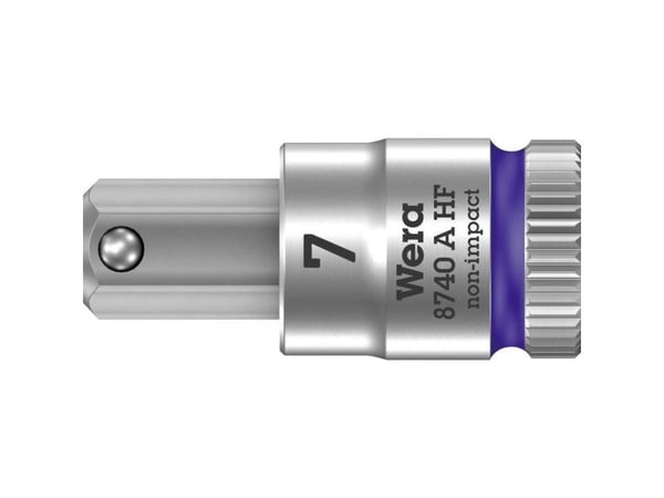 Wera 05003341001, Stikkontakt, 1/4", Metrisk, 1 hoder, 7 mm, 28 mm