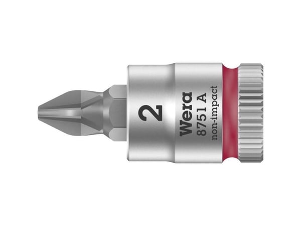 Wera 8751 A, 1 stykker, Philips, 1/4", PH 2, 28 mm, Tsjekkisk Republikk