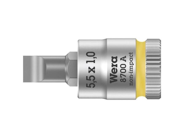 Wera 8700 A FL 05003321001 Bits-innsats med spor 5,5 mm 1/4 (6,3 mm)