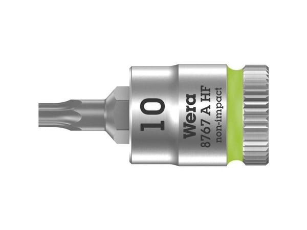 Wera 8767 A HF, 1 stykker, Torx, 1/4", TX10, 28 mm, Tsjekkisk Republikk
