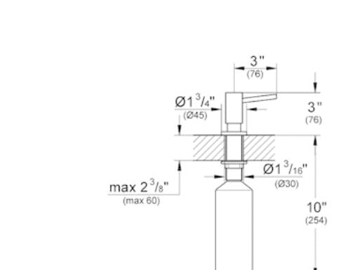 GROHE 40535 DC0, 45 mm, 45 mm, 76 mm, 7,6 cm, 7,6 cm, 25,4 cm
