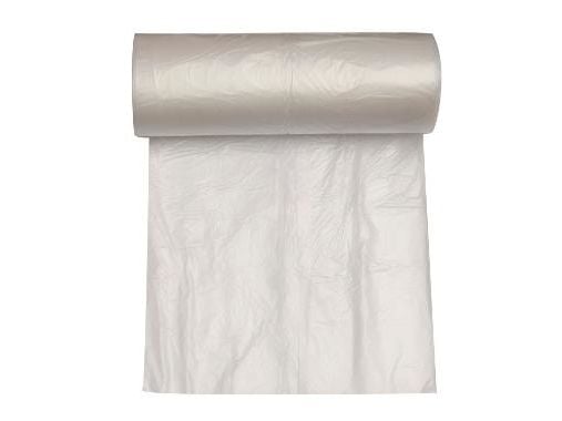 Spandepose 40ltr B600xL600mm 7my HDPE med Fals Kompakt Klar,50 stk/rl - (50 stk.)