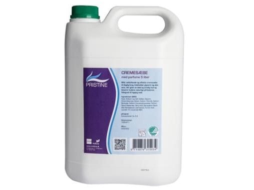 Cremesæbe Pristine Svanemærket med Parfume uden Parabener 5 ltr,3 dnk x 5 ltr/krt