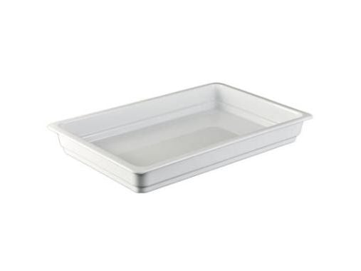 Fad 1/1 GN 53x32x6.5 cm Ovnfast Porcelæn Hvid,stk
