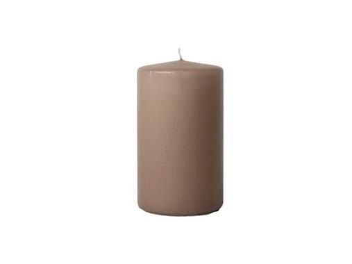 Bloklys Ø60x120 mm Brændetid 40 timer Mørk Sand,12 stk/krt