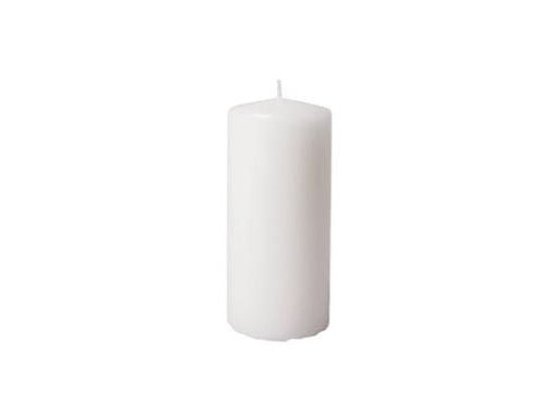 Bloklys Ø60x180 mm Brændetid 60 timer Hvid,12 stk/krt