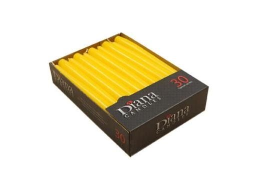 Antiklys Ø22x245 mm Brændetid 7.5 timer Gul,30 Stk/pk Antiklys Ø22x245 mm Brændetid 7.5 timer Gul,30 Stk/pk