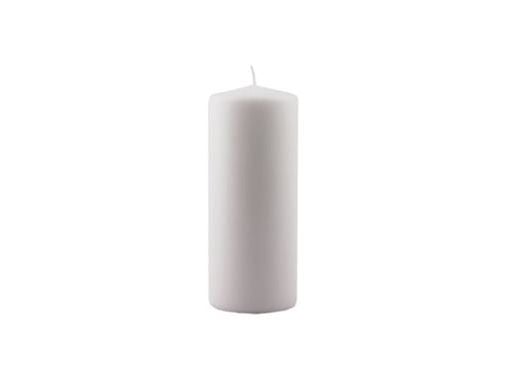 Bloklys Ø78x195 mm Brændetid 112 timer Hvid,6 stk/krt