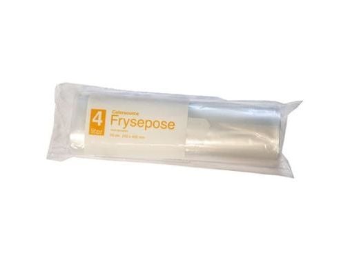Frysepose Catersource 4 ltr 200x400 mm med Skrivefelt LDPE,60 Stk/rl - (60 stk.) Frysepose Catersource 4 ltr 200x400 mm med Skrivefelt LDPE,60 Stk/rl - (60 stk.)