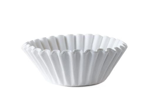 Skålfilter Catersource TCF Ø250/Ø110xH70mm papir Svanemærket hvid,4 pk x 250 stk/krt