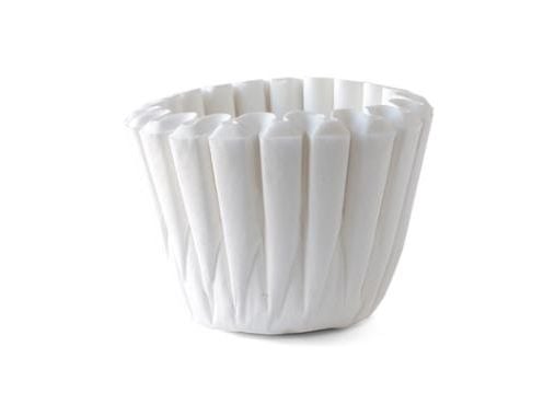 Skålfilter Catersource TCF 10 liter Ø437/Ø152xH145 mm papper Svanenmärkt vit, 2 pk x 250 st/fp