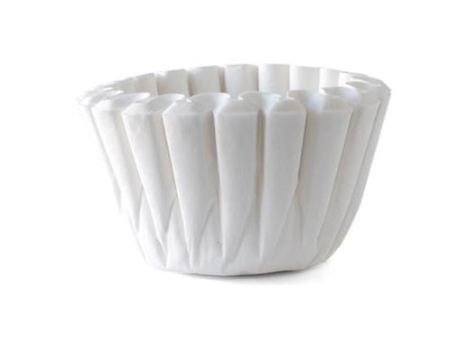 Skålfilter Catersource TCF 20 l, Ø457/Ø203 x H127 mm, papper, Svanenmärkt vit, 2-pack x 250 st/fp