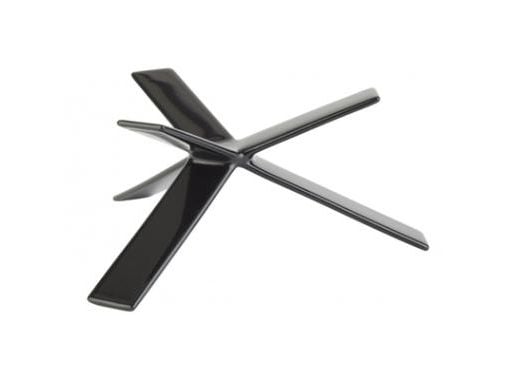 Buffetstander STAR 8 cm Gummibelagt Metal Sort,stk
