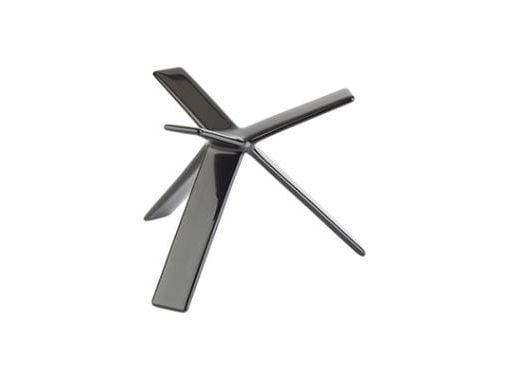 Buffetstander STAR 12 cm Gummibelagt Metal Sort,stk