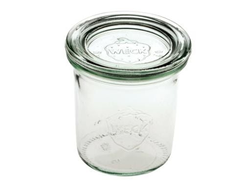 Patentglas Weck 140 ml Ø6.8x7 cm uden Låg Glas,48 stk/krt
