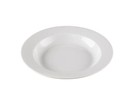 Tallrik Venice Ø23 cm djup porslin vit, 6 st/fp