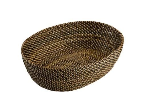 Brødkurv Bastian 24.5x18x7 cm Oval Nitoflet Lys/Mørk