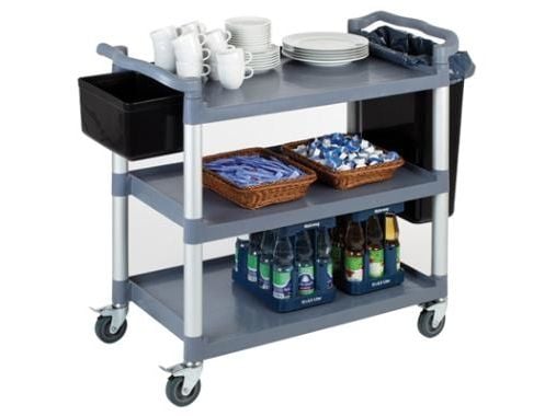 Rullebord/Serveringsvogn 108x50x96 cm med 3 hylder PP Rullebord/Serveringsvogn 108x50x96 cm med 3 hylder PP