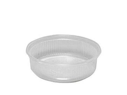 Salaattikuppi 125 ml Ø101x31 mm pyöreä PP kirkas, 10 kpl x 100 kpl/krt