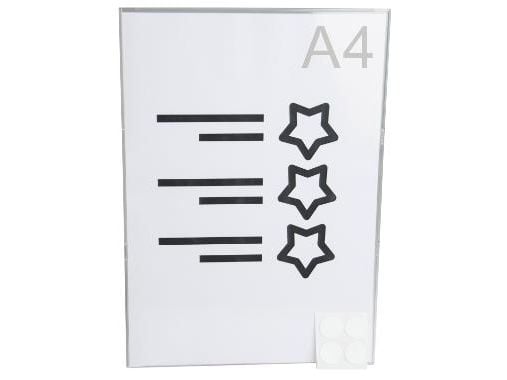 Holder til A4 Info Smiley med dobbelt tape,stk