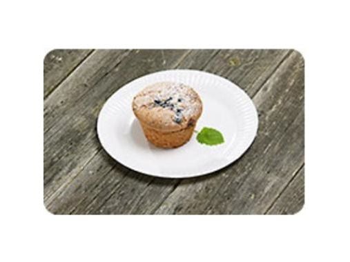 Paptallerken 15 cm Bionedbrydelig Hvid,8 pk x 250 stk/krt