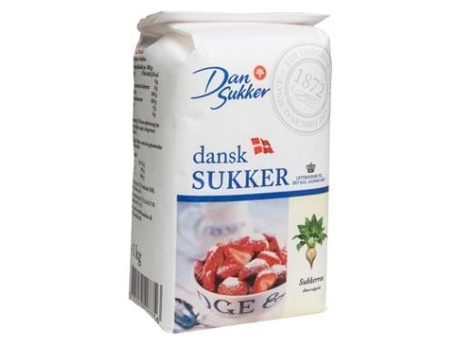 Sukker Stødt Melis 1 kg,1 kg/ps