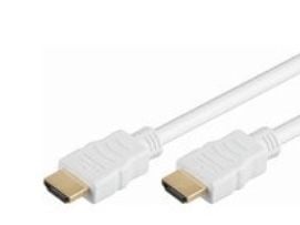 MicroConnect High Speed HDMI with Ethernet - HDMI-kabel med Ethernet - HDMI hann til HDMI hann - 3 m - hvit