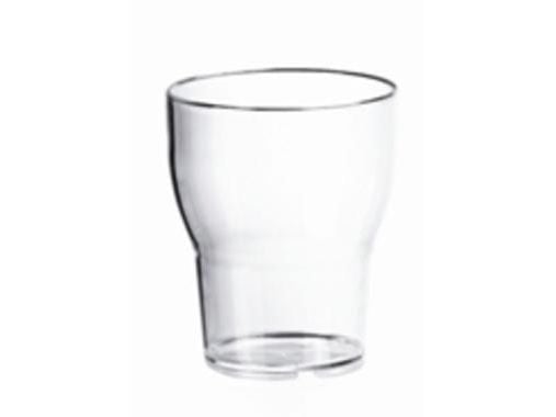 Plastglas 20 cl Ø74x90 mm Flergangs Polycarbonat Klar,14 ps x 8 stk/krt