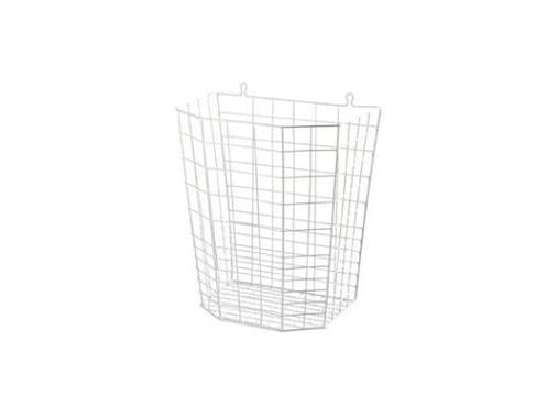 Affaldskurv 20 ltr Trådkurv Hvid,1 stk