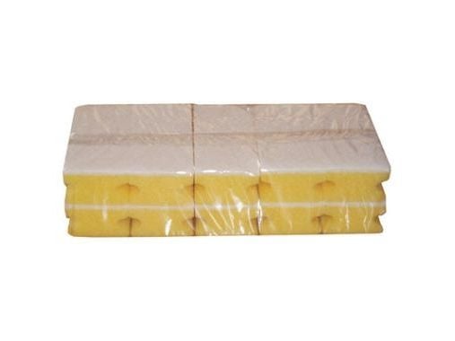 Skuresvamp 135x65x45 mm med Håndgreb Hvid,10 stk/pk
