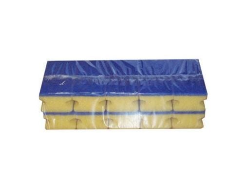 Skuresvamp 135x65x45 mm med Håndgreb Blå,10 stk/pk