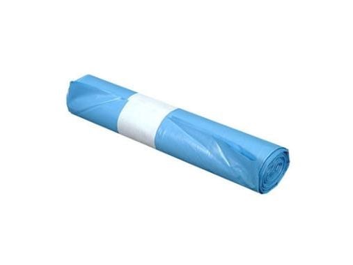 Sæk 60ltr B550xL1030mm 55my Strong Blå,10 Stk/rl - (10 stk.)