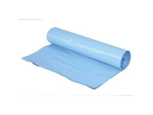 Sæk 60ltr B550xL1030mm 100my Ekstra Strong Blå,10 Stk/rl - (10 stk.)