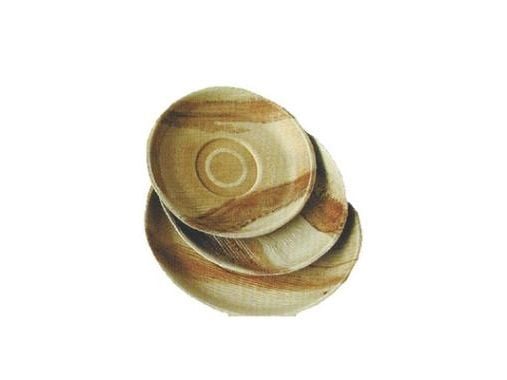 Fad Ø24 cm Bionedbrydelig Palmeblad,4 ps x 25 stk/krt
