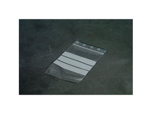 Lynlåspose 80x120 mm 50 my med Skrivefelt LDPE,10pk x10ps x100stk/krt