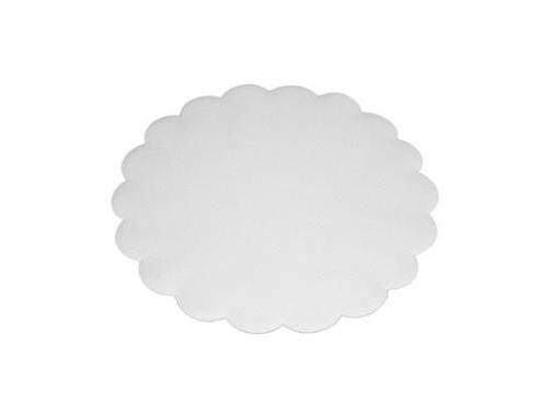 Fadpapir Ø14 cm Rund Præget Hvid,4 pk x 500 stk/krt Fadpapir Ø14 cm Rund Præget Hvid,4 pk x 500 stk/krt
